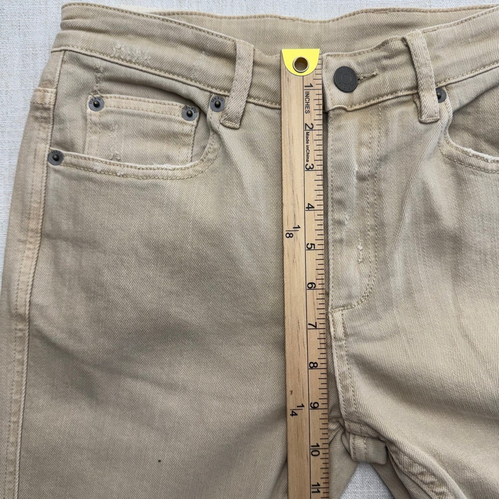 Ser.o.ya Diego Skinny Jeans Sand Dune Distressed Frayed Hem 1487-24 Size 28 - Picture 15 of 16